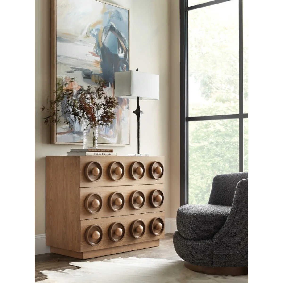 Commerce and Market Knobby 3-Drawer Accent Chest Accent Furniture Accent Furniture 8