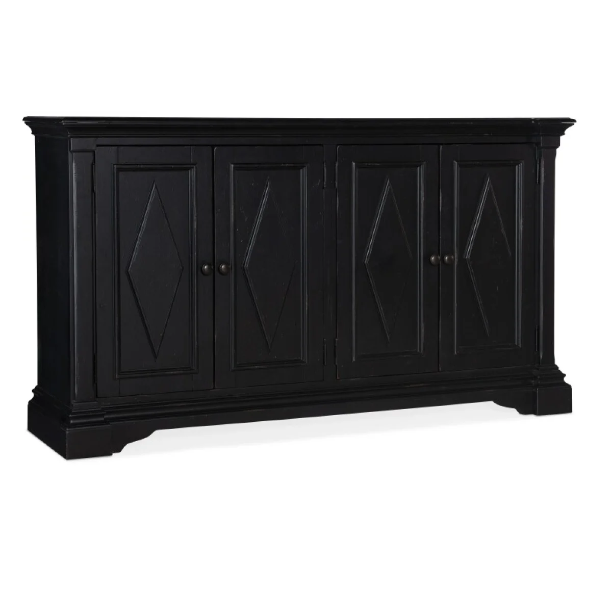 Commerce and Market Commerce & Market Four-Door Cabinet Entertainment Stands black 4