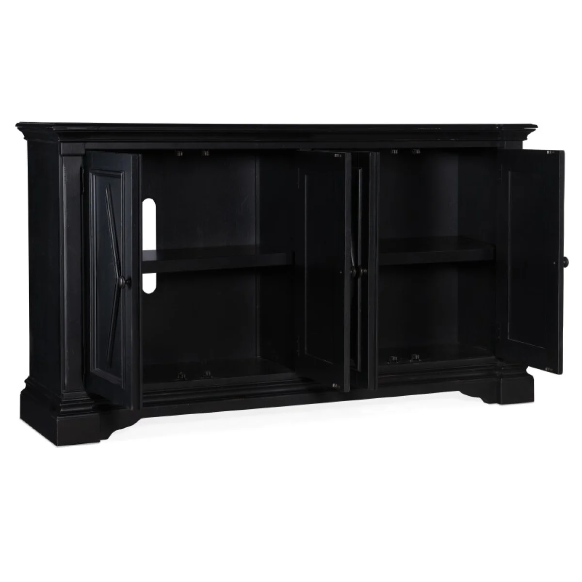 Commerce and Market Commerce & Market Four-Door Cabinet Entertainment Stands black 7
