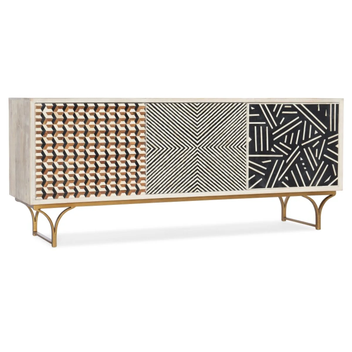 Commerce and Market Commerce & Market Jaiden Three Door Credenza Entertainment Stands Entertainment Stands 4