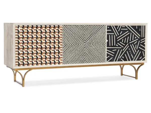 Commerce and Market Commerce & Market Jaiden Three Door Credenza Entertainment Stands Entertainment Stands