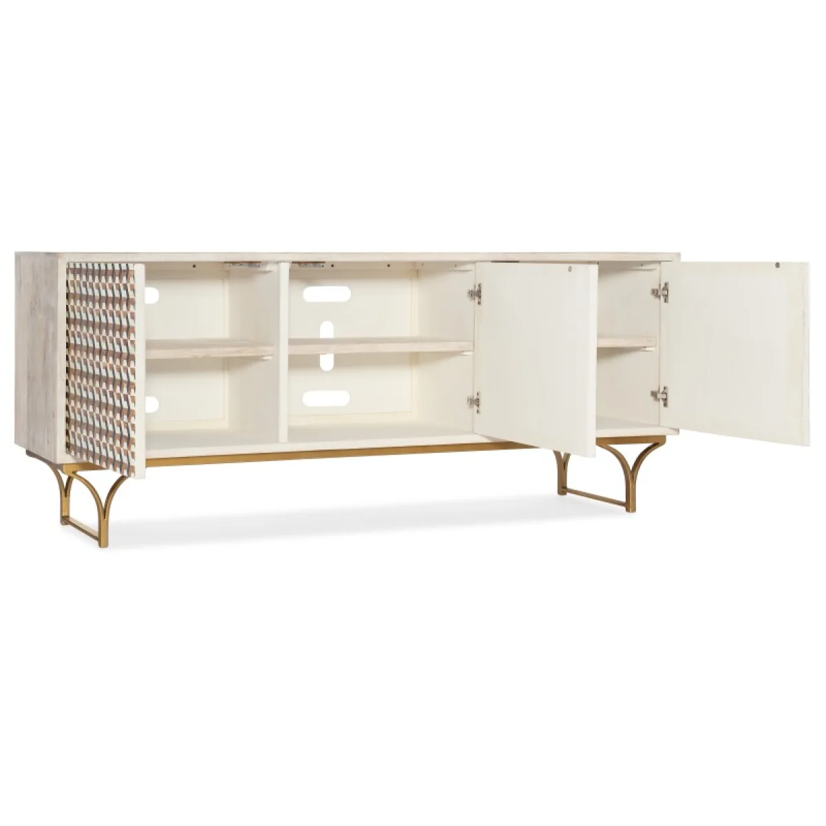 Commerce and Market Commerce & Market Jaiden Three Door Credenza Entertainment Stands Entertainment Stands 7