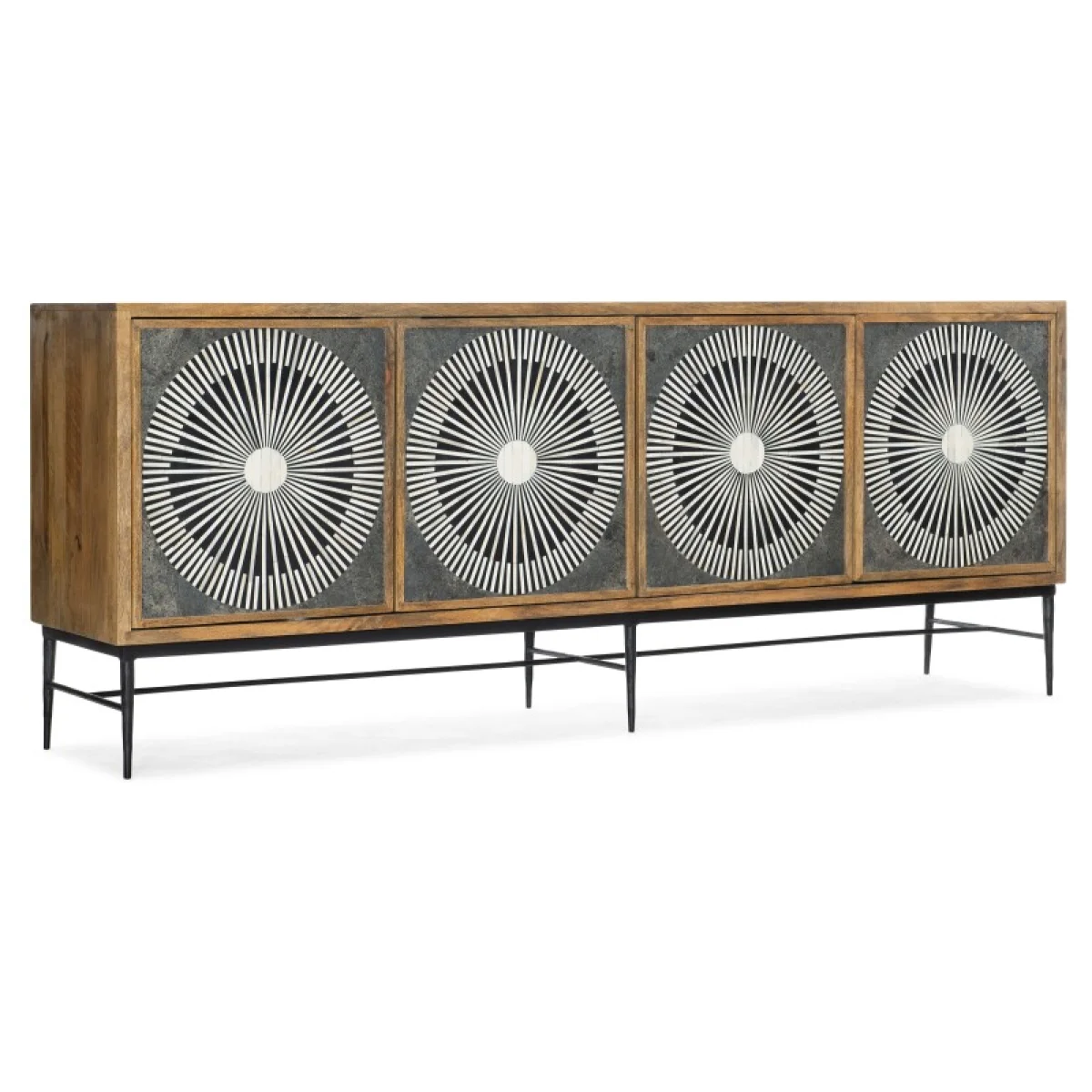 Commerce and Market Commerce & Market Giovanni Entertainment Console Entertainment Stands Brown 4