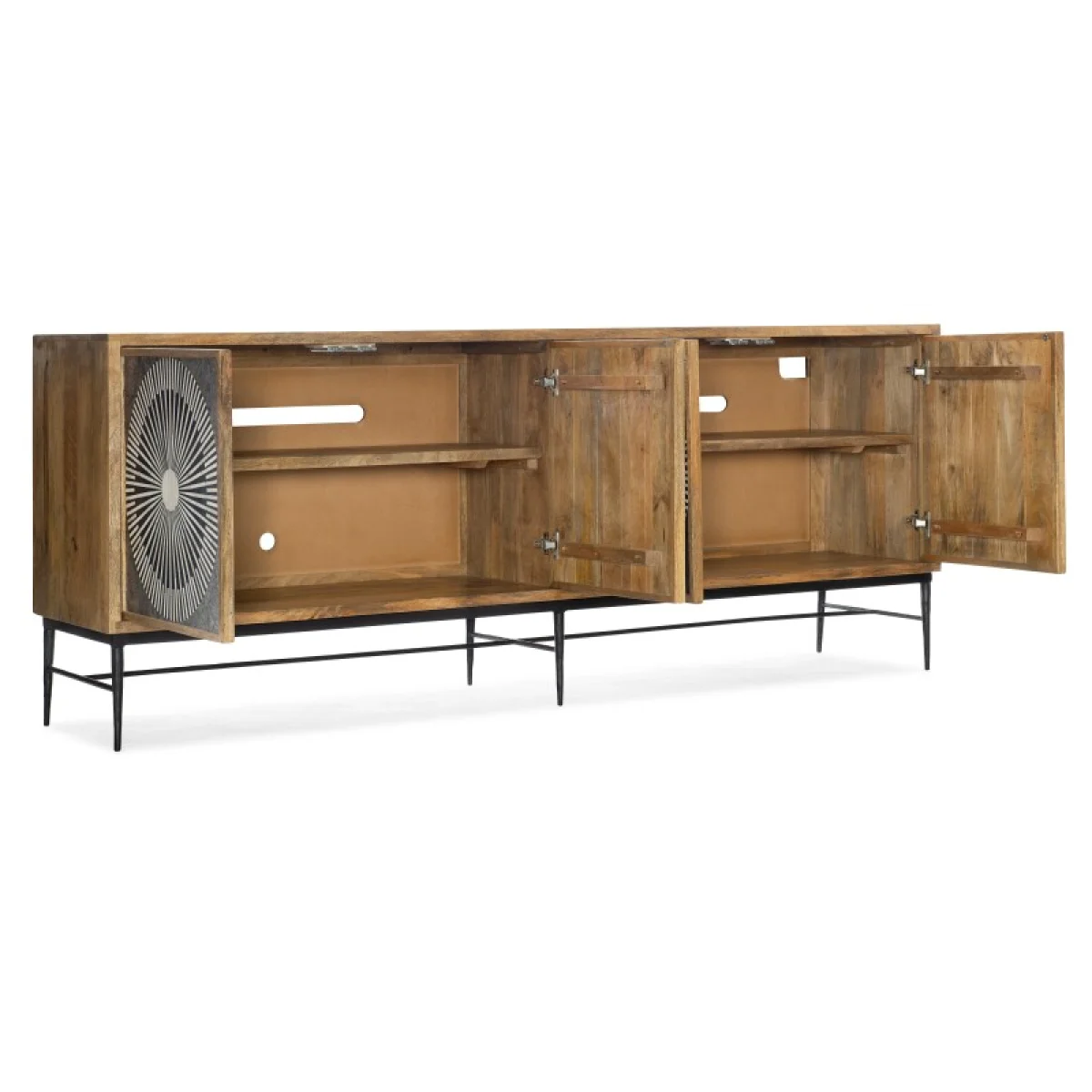 Commerce and Market Commerce & Market Giovanni Entertainment Console Entertainment Stands Brown 7