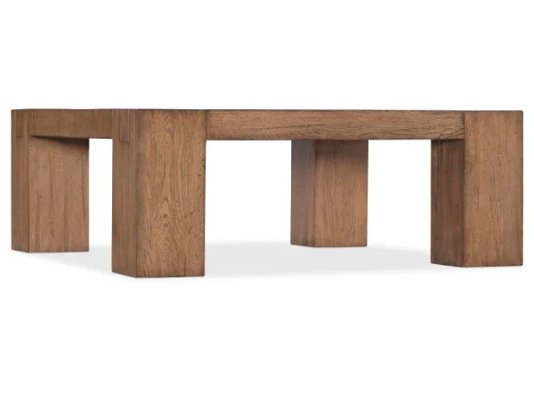 Commerce and Market Commerce & Market Square Cocktail Table Cocktail & Coffee Tables Brown