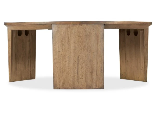 Commerce and Market Commerce & Market Round Cocktail Table Cocktail & Coffee Tables Brown