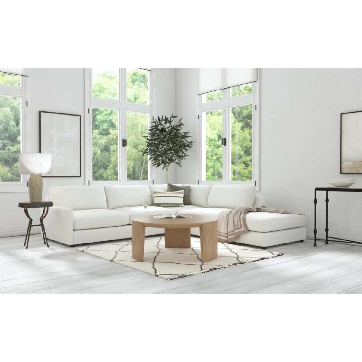 Commerce and Market Commerce & Market Round Cocktail Table Cocktail & Coffee Tables Brown 8
