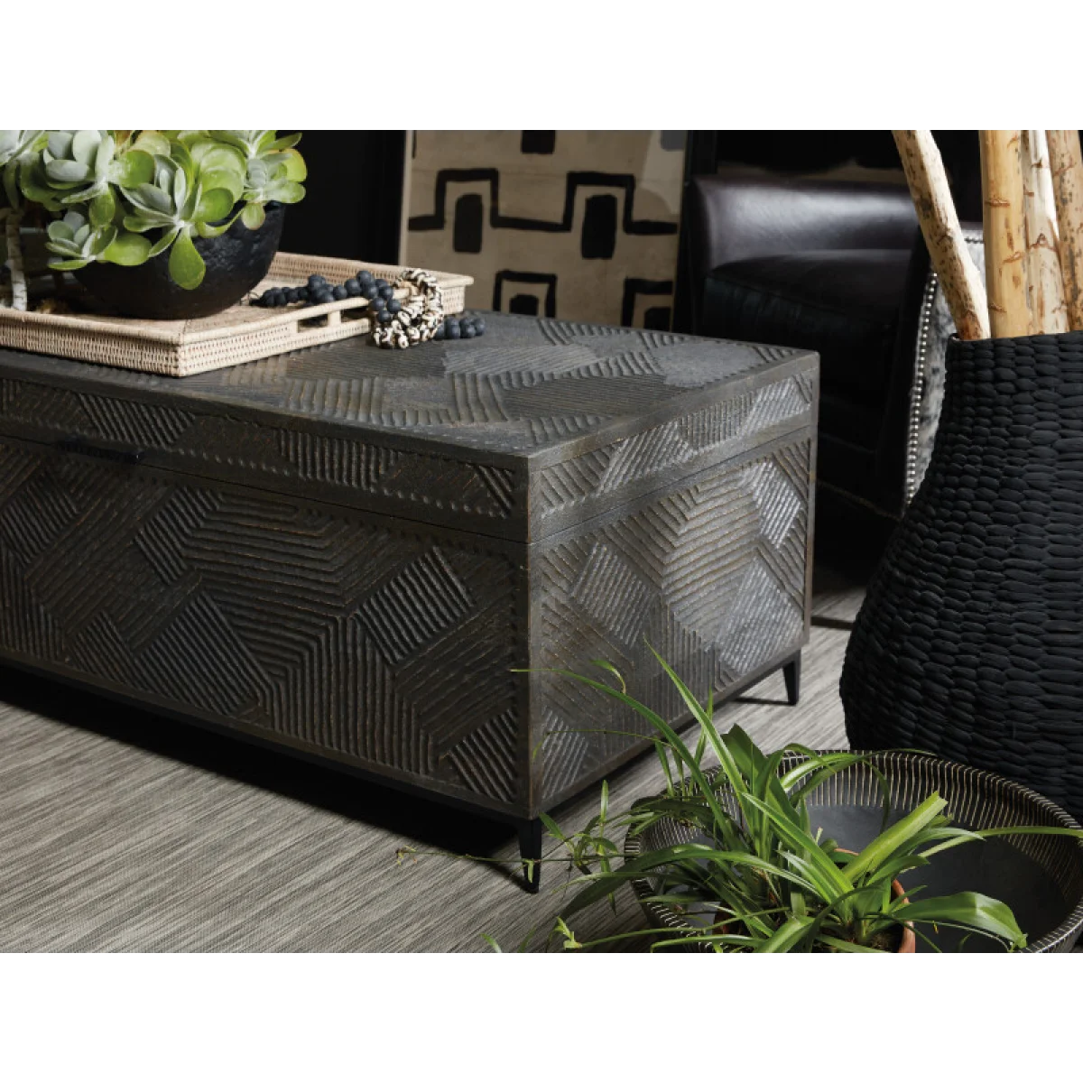 Commerce and Market Commerce & Market Carved Chest Cocktail Table Cocktail & Coffee Tables Cocktail & Coffee Tables 11