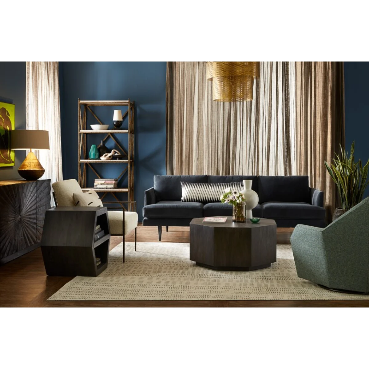 Commerce and Market Commerce & Market Honeycomb End Table End tables black 8