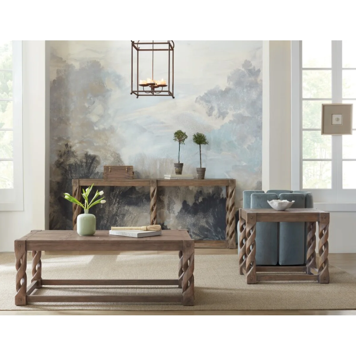 Commerce and Market Commerce & Market Jack O’bein Long Skinny Console Console Tables Brown 9