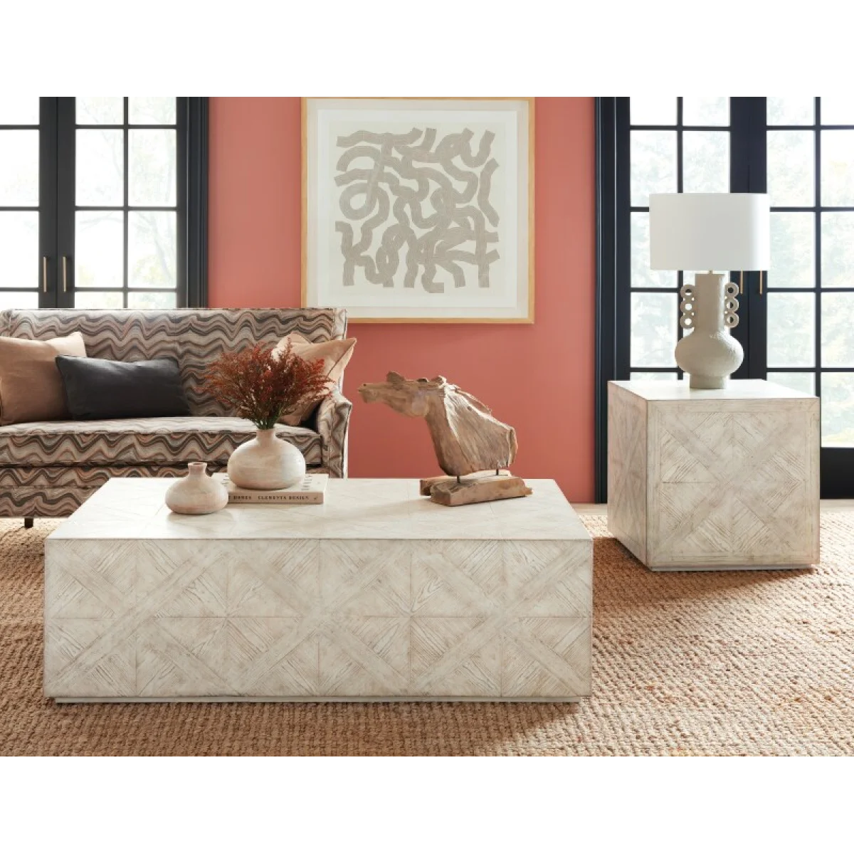 Commerce and Market Commerce & Market Block Buster End Table End tables Cream 8