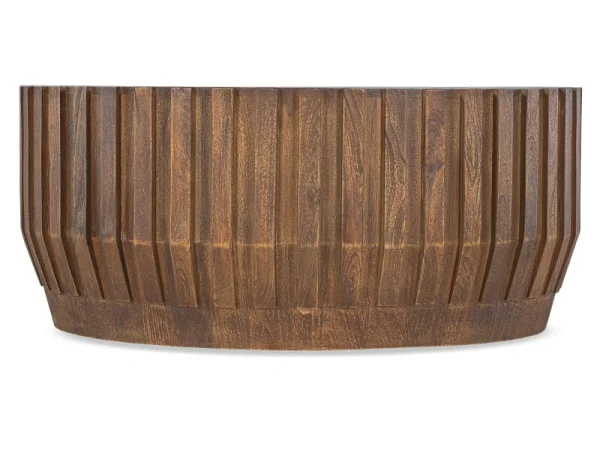Commerce and Market Gears Round Cocktail Table Cocktail & Coffee Tables Brown