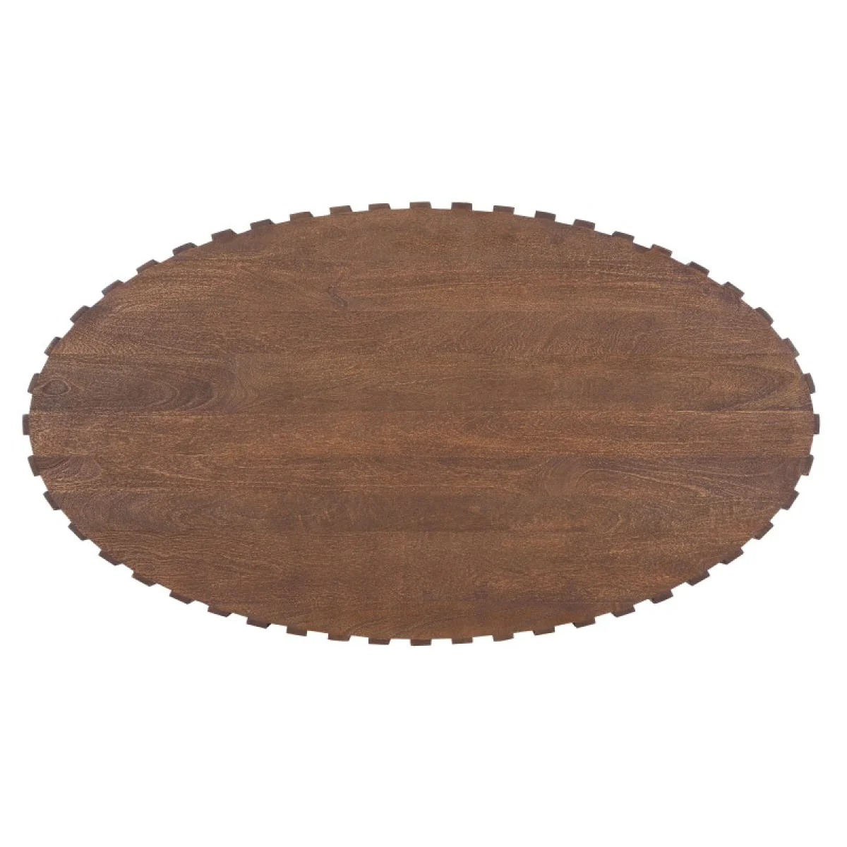 Commerce and Market Gears Oval Cocktail Table Cocktail & Coffee Tables Brown 7