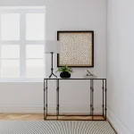 Commerce and Market Commerce & Market Small Stone and Metal Console Console Tables Console Sofas 11