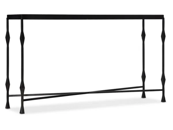 Commerce and Market Commerce & Market Metal-Wood Console Table Console Tables black