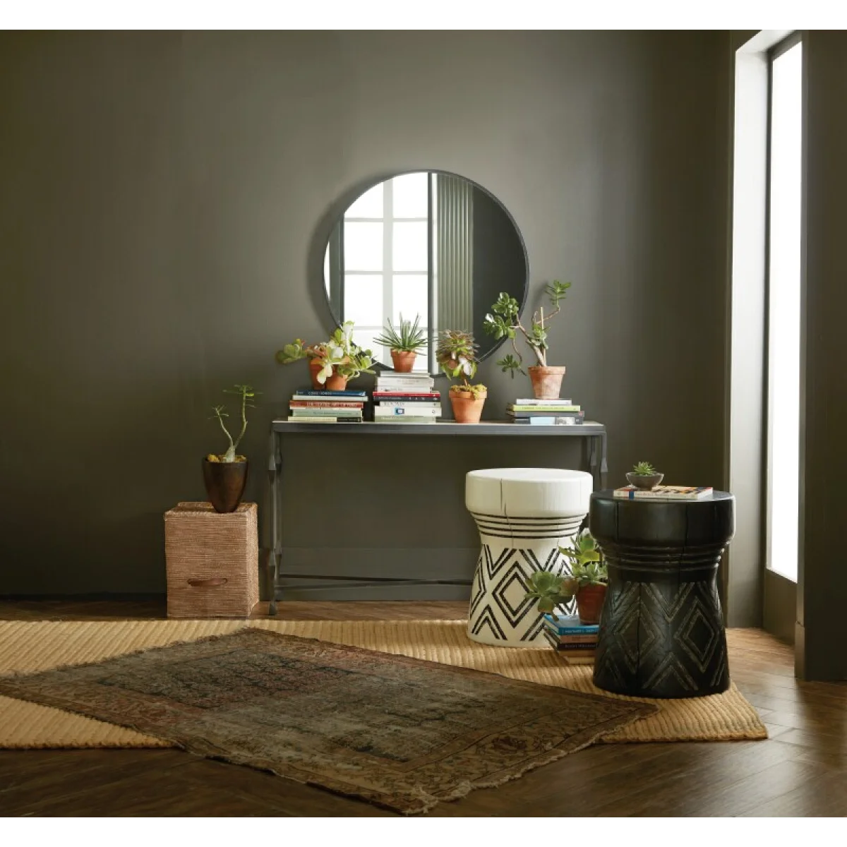 Commerce and Market Commerce & Market Metal-Wood Console Table Console Tables black 12