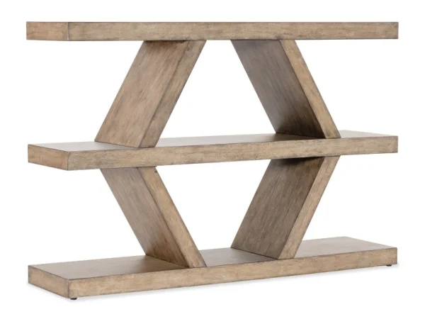 Commerce and Market Commerce & Market Geo Lines Console Console Tables Brown