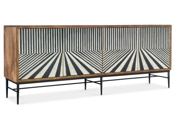 Commerce and Market Commerce & Market Linear Perspective Credenza Accent Furniture Accent Furniture