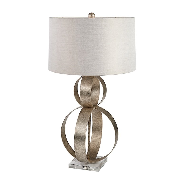 Table Lamp Silver Leaf