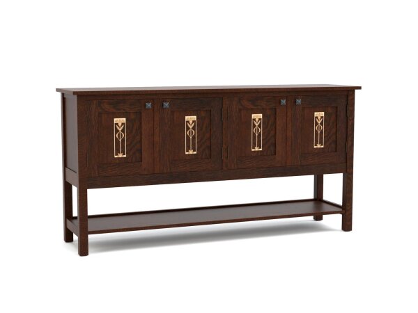 Mission Meadowflower Four-Door Sideboard Dining Storage Stickley Furniture