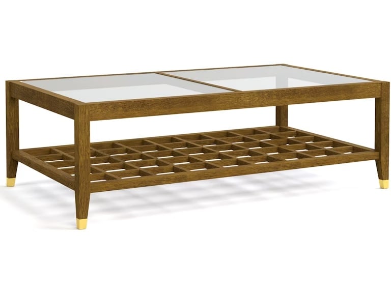 Surrey Hills Glass-Top Cocktail Table