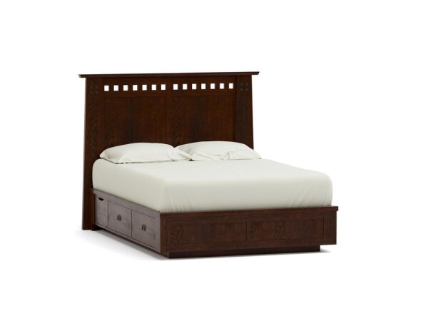 Highlands Platform Storage Bed Centennial Queen Beds Stickley Furniture
