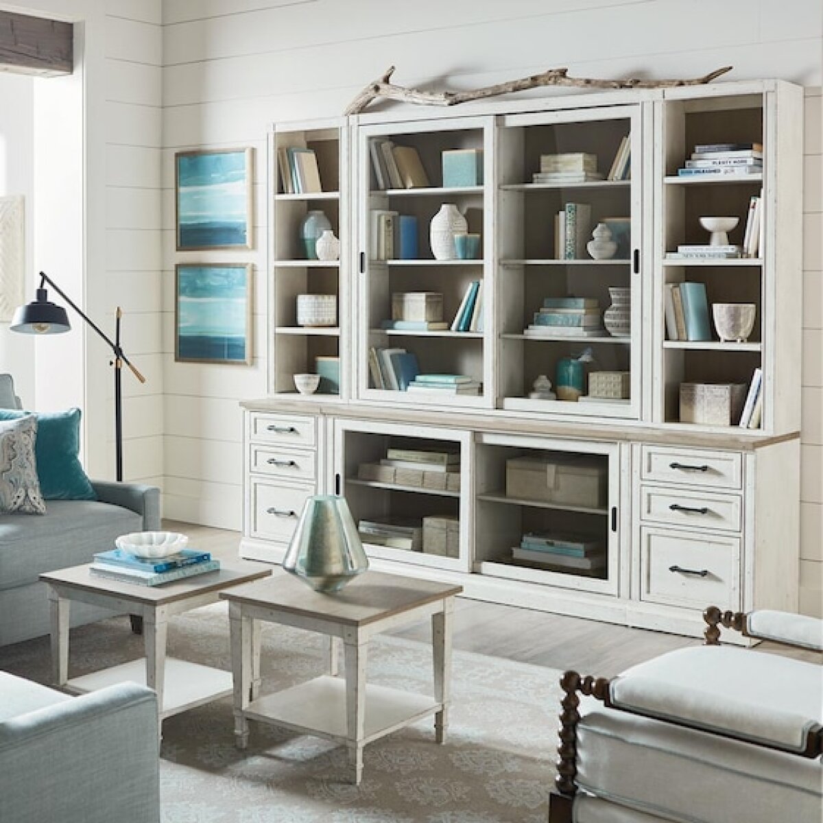 Bella 100″ Library Bookcase Bookcases Bassett Furniture 5