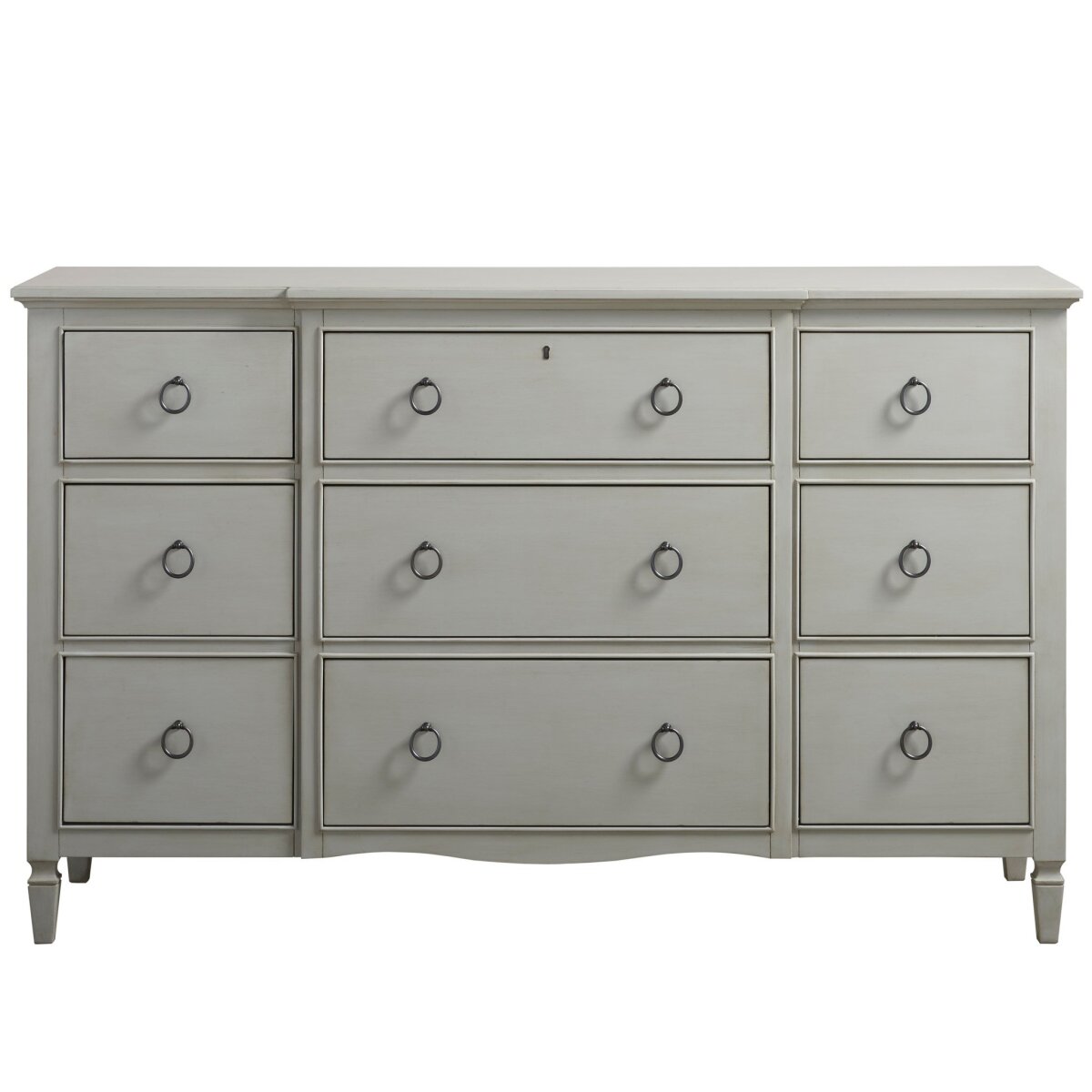 Summer Hill French Grey Nine Drawer Dresser Dressers Universal Furniture 4