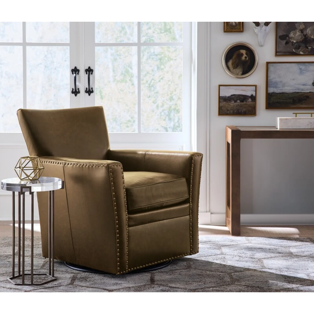 CC Emeral Swivel Chair Chairs Brown 10