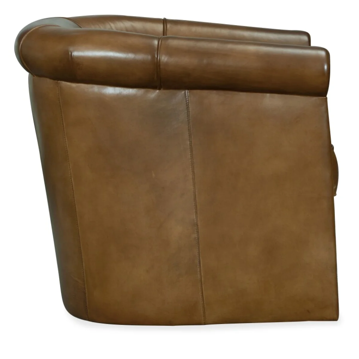 CC Axton Swivel Leather Club Chair Chairs Brown 7