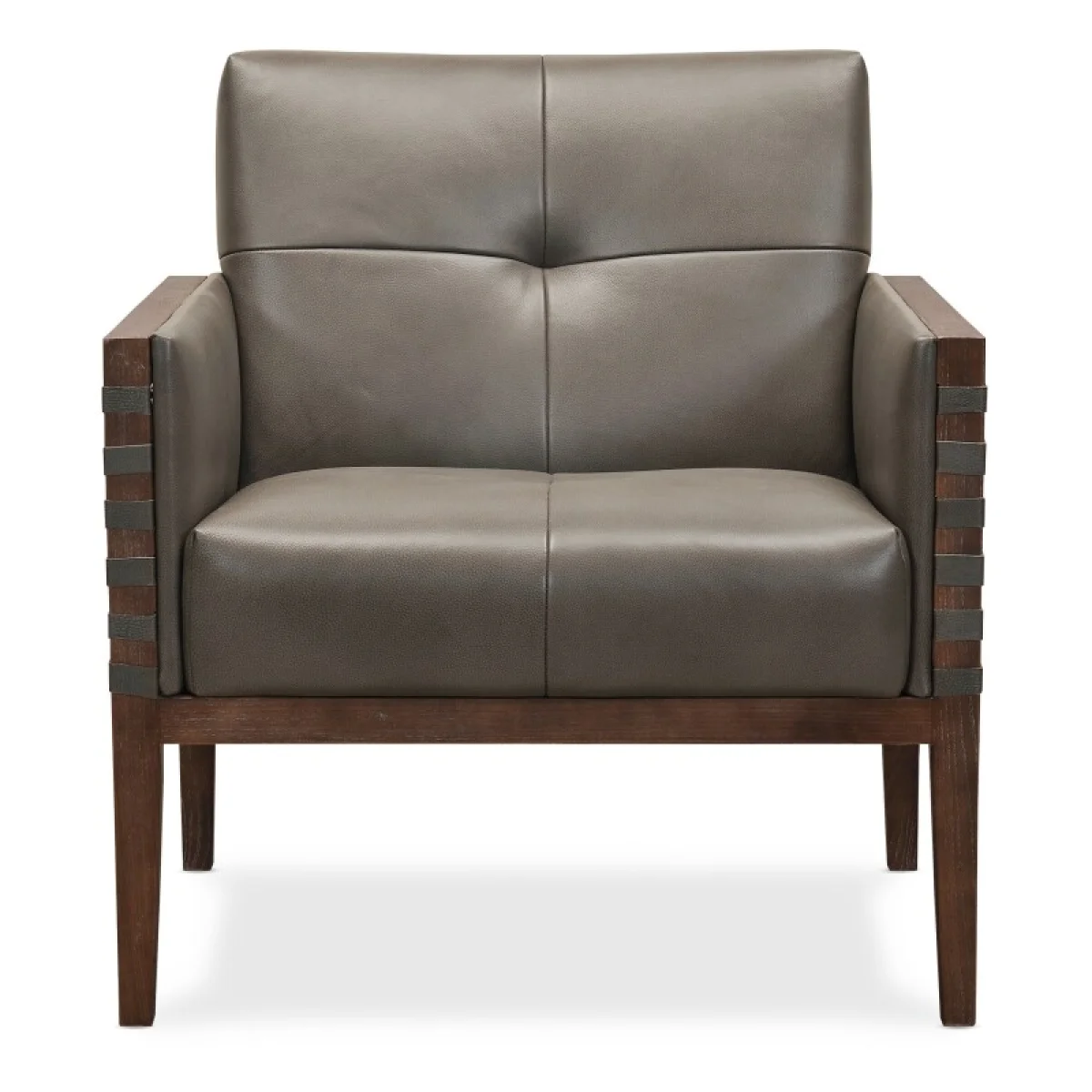 CC Carverdale Leather Club Chair withWood Frame Chairs Chairs 8
