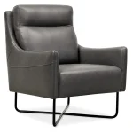 CC Efron Club Chair with Black Metal Base Chairs Chairs 8