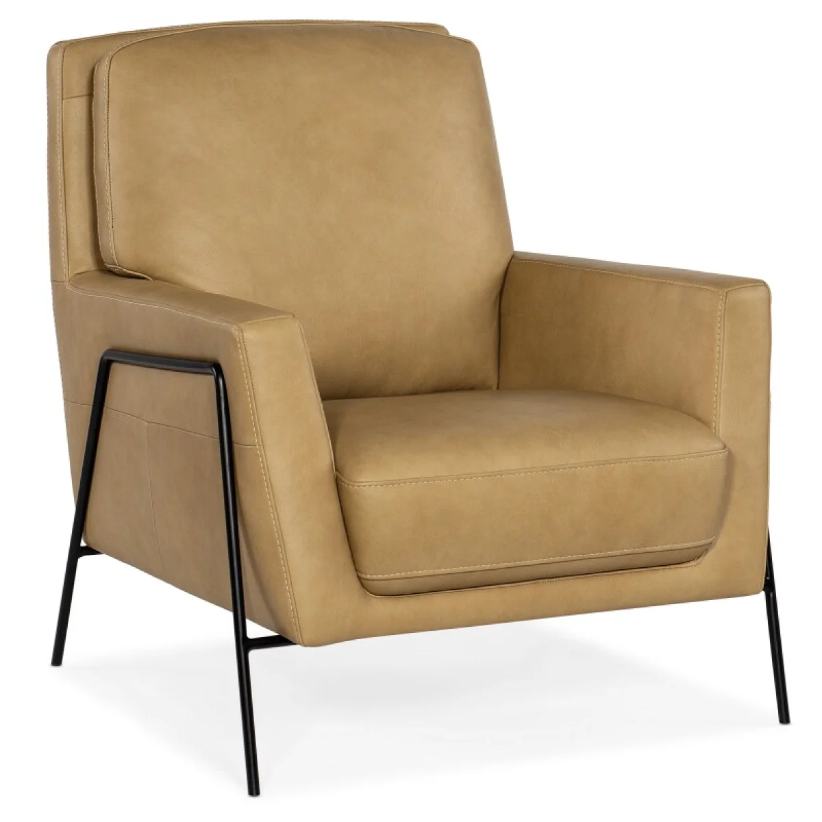 CC Amette Metal Frame Club Chair Chairs Brown 4