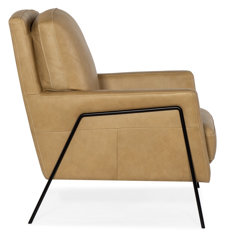 CC Amette Metal Frame Club Chair Chairs Brown 13 CC Amette Metal Frame Club Chair Chairs Brown 13