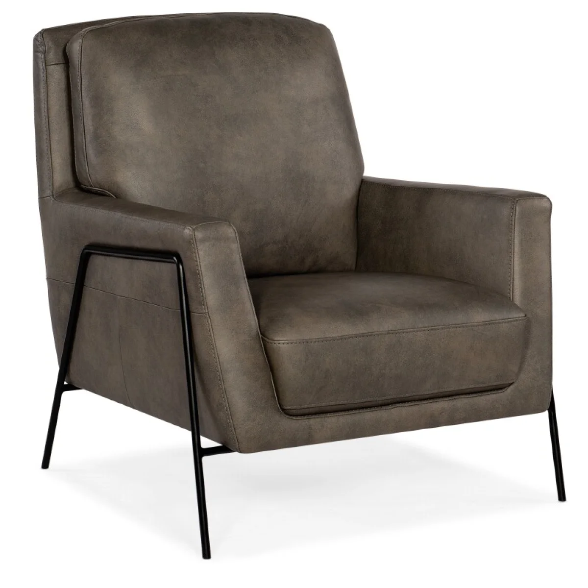 CC Amette Metal Frame Club Chair Chairs Brown 4