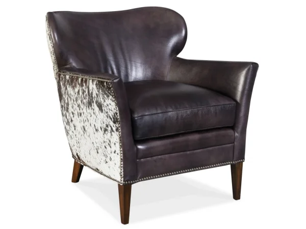CC Kato Leather Club Chair with Dark HOH Chairs Brown 13