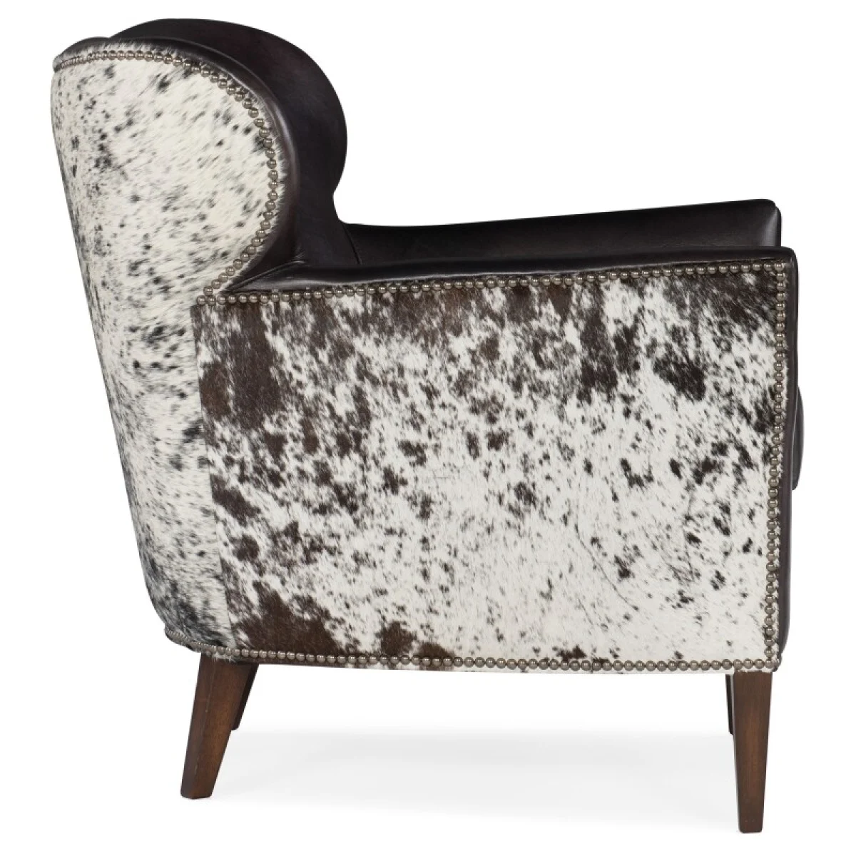 CC Kato Leather Club Chair with Salt Pepper HOH Chairs black 7