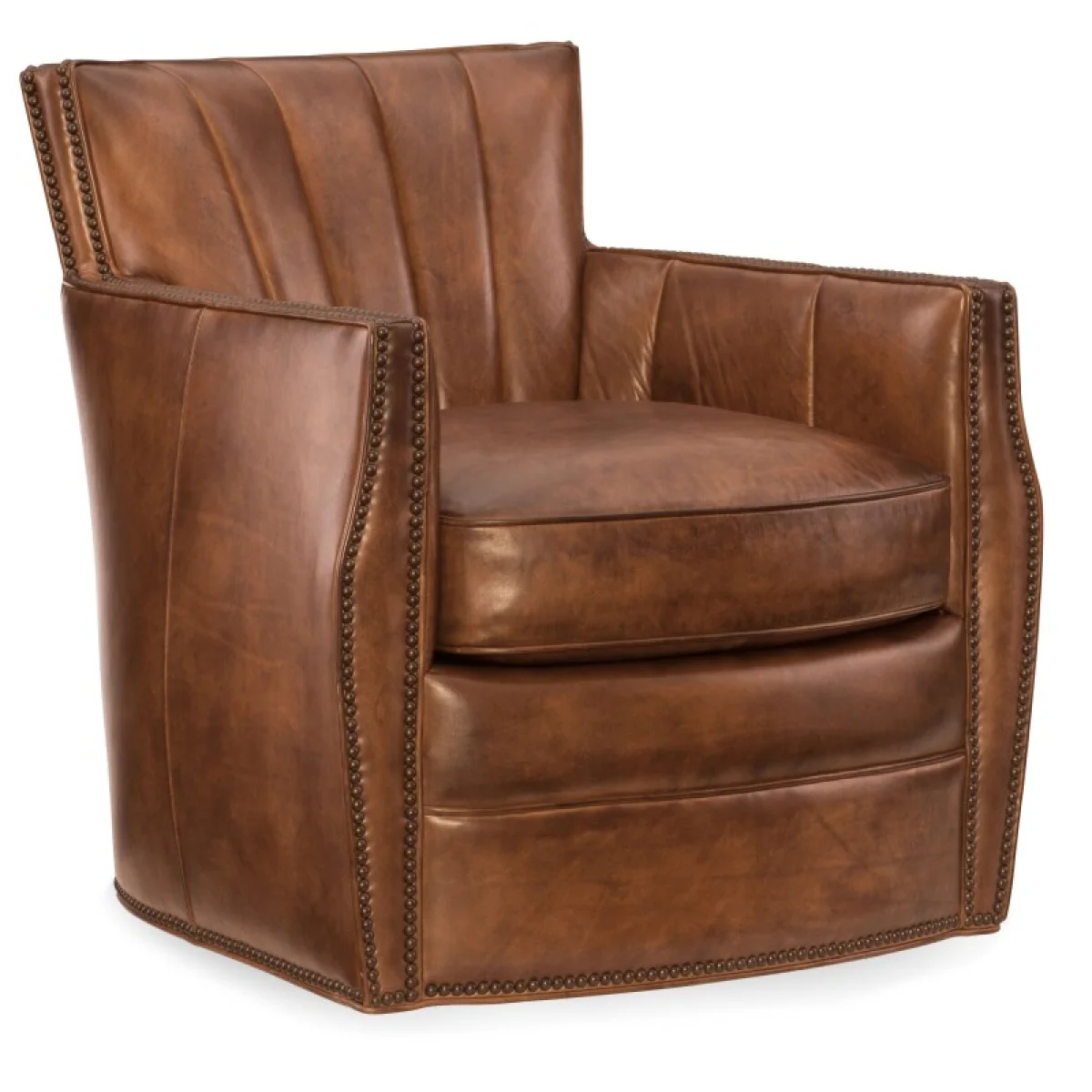 CC Carson Swivel Club Chair Chairs Brown 4