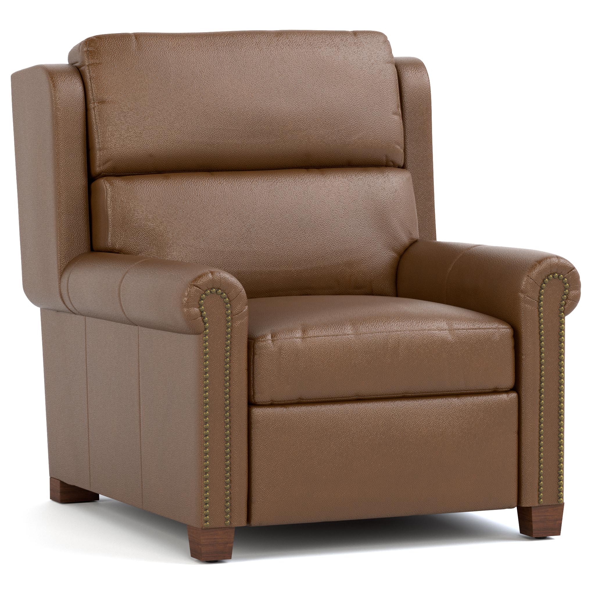Woodlands Small Roll Arm Wall Recliner with Nails