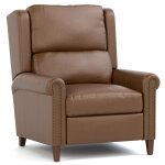 Woodlands Small Roll Arm Manual Recliner with Nails