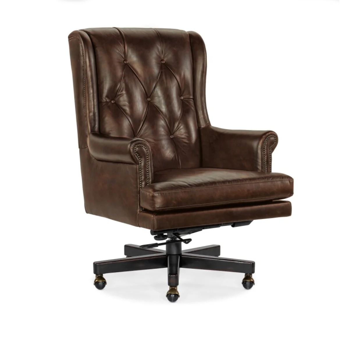 Charleston Executive Swivel Tilt Chair Desks Brown 4