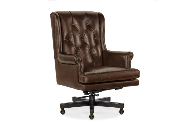 Charleston Executive Swivel Tilt Chair Desks Brown