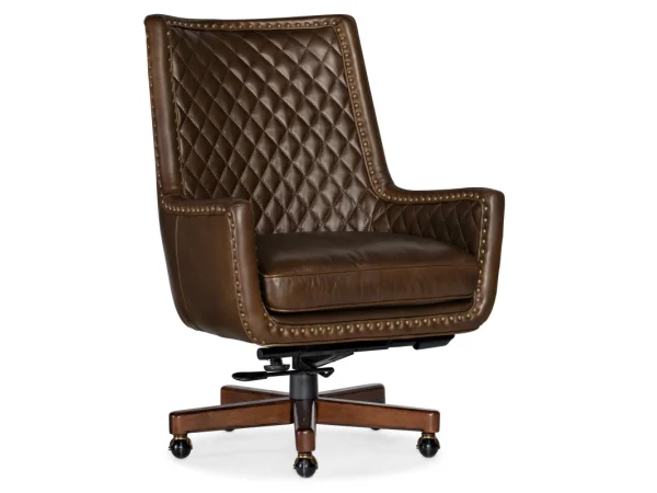Kent Executive Swivel Tilt Chair Desks Brown