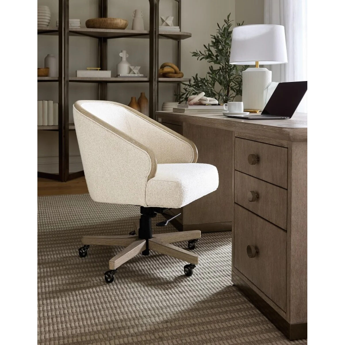 Paloma Executive Swivel Tilt Chair Desks Beige 10