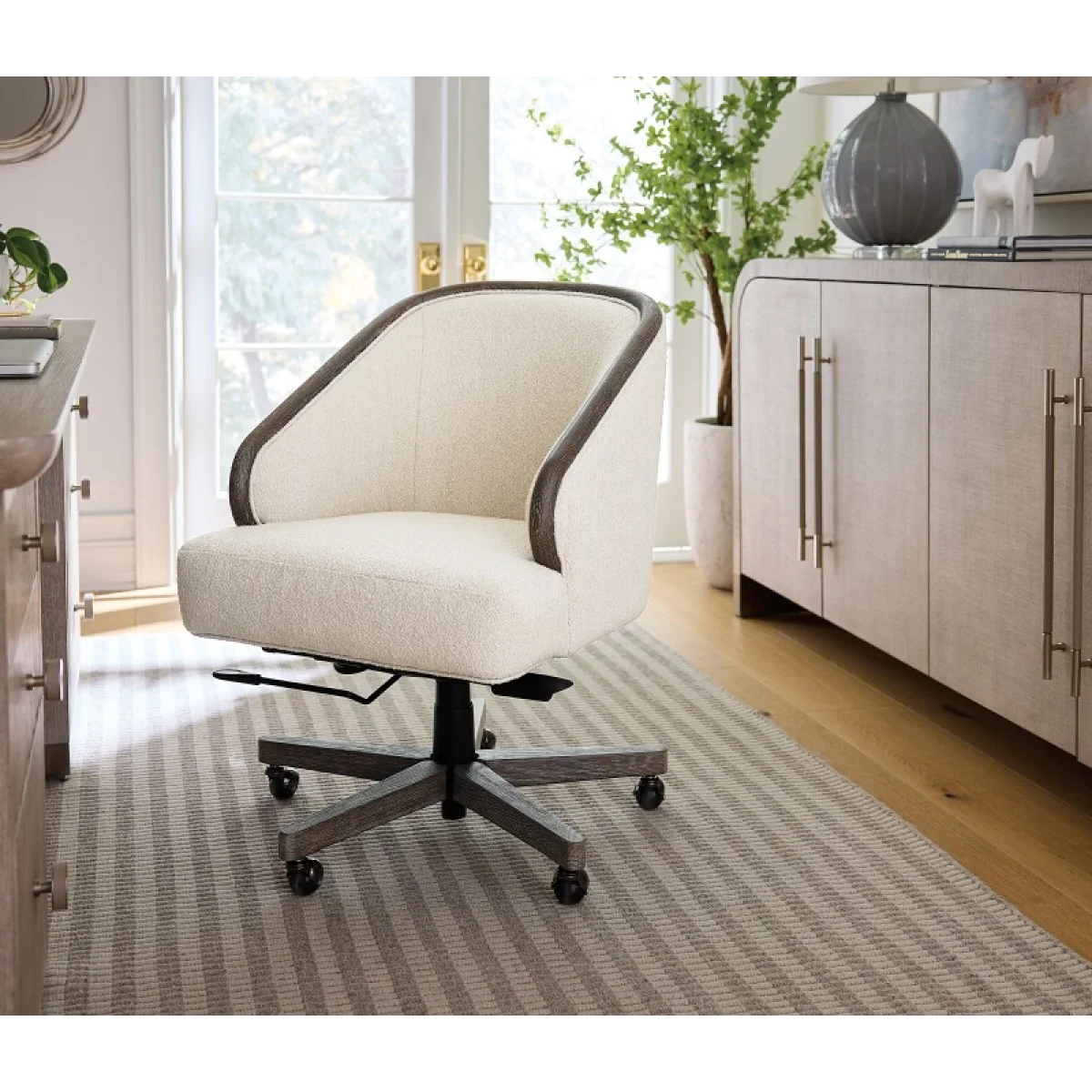 Paloma Executive Swivel Tilt Chair Desks Beige 10