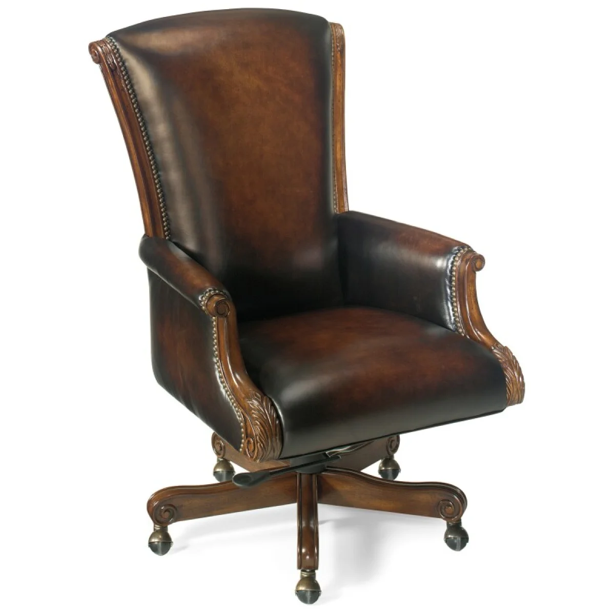 Samuel Executive Swivel Tilt Chair Desks Brown 4