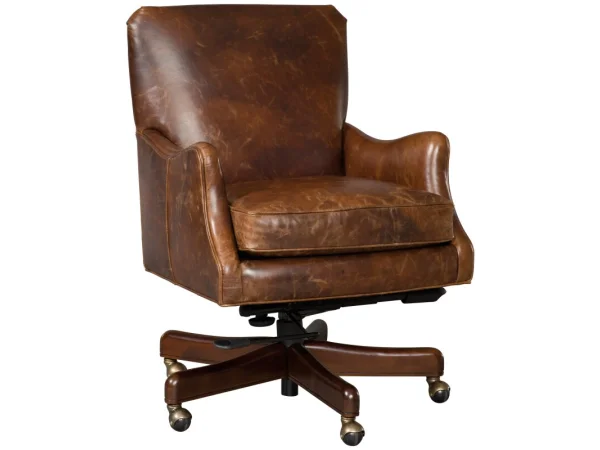 Barker Executive Swivel Tilt Chair Desks Brown