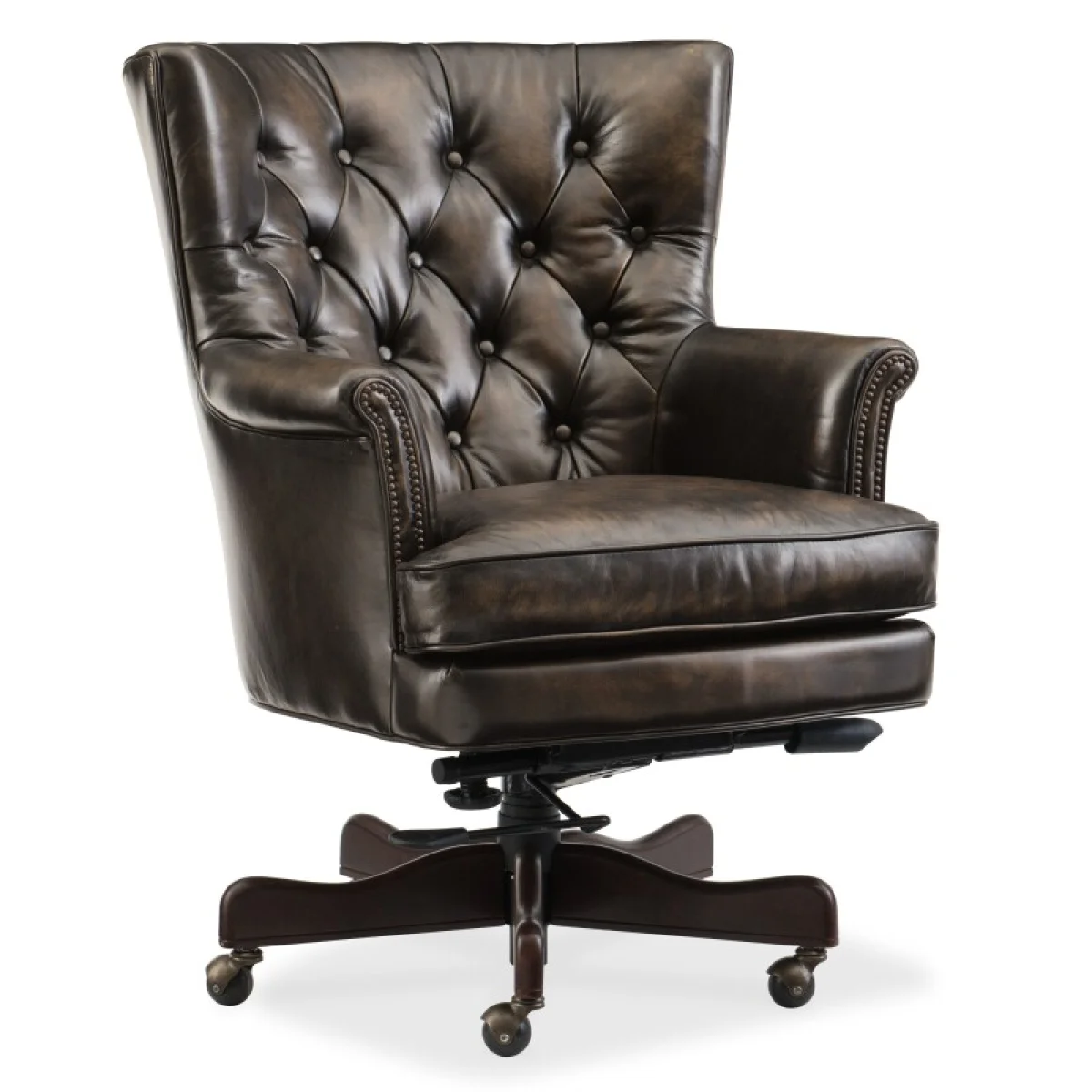 Theodore Executive Swivel Tilt Chair Desks Brown 4