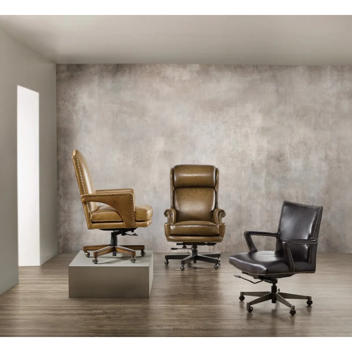 Tucker Executive Swivel Tilt Chair Desks Brown 11
