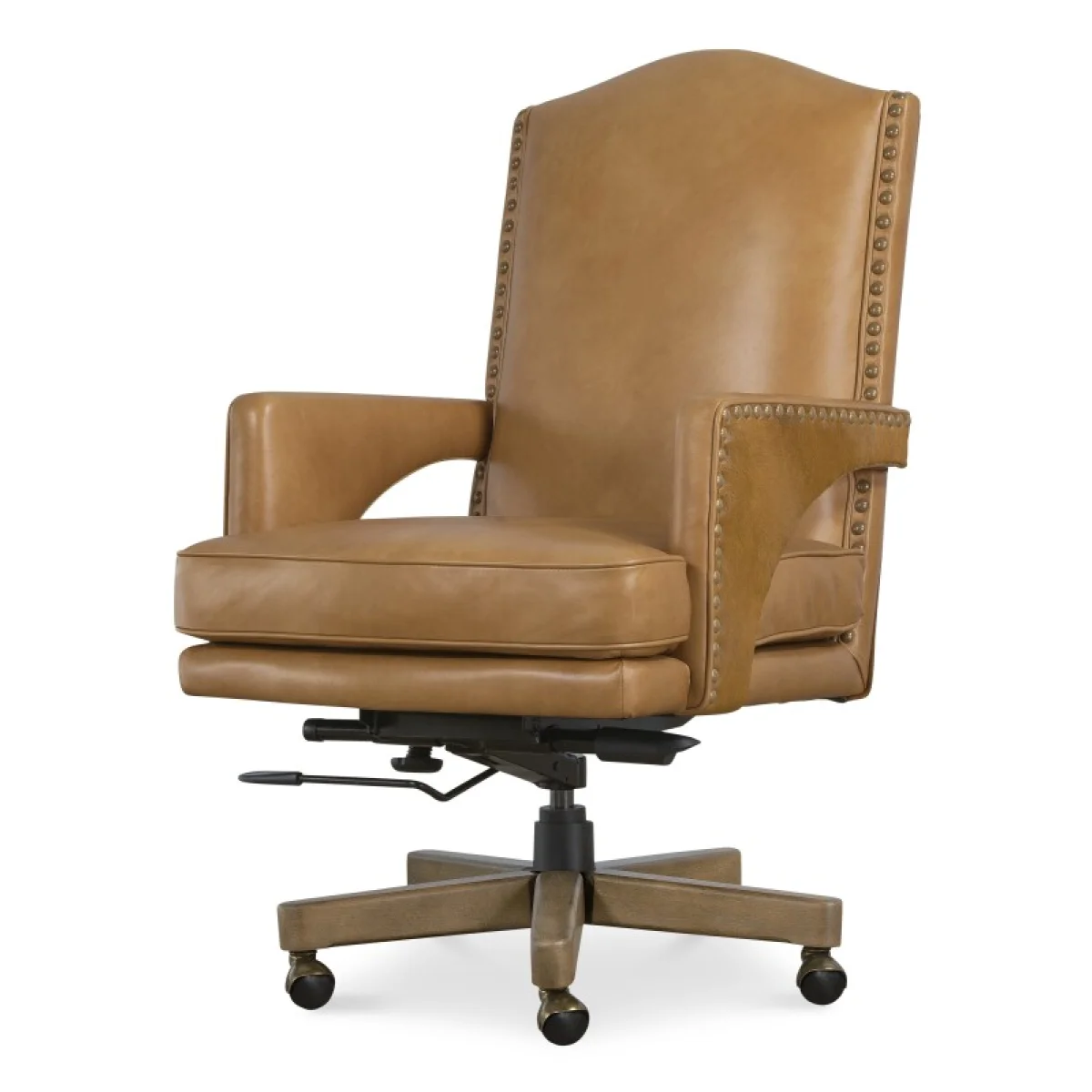 Rochelle Executive Swivel Tilt Chair Desks Brown 8